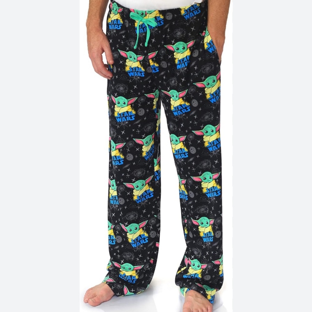 MENS BABY YODA PAJAMA BOTTOMS NEW WITH TAG